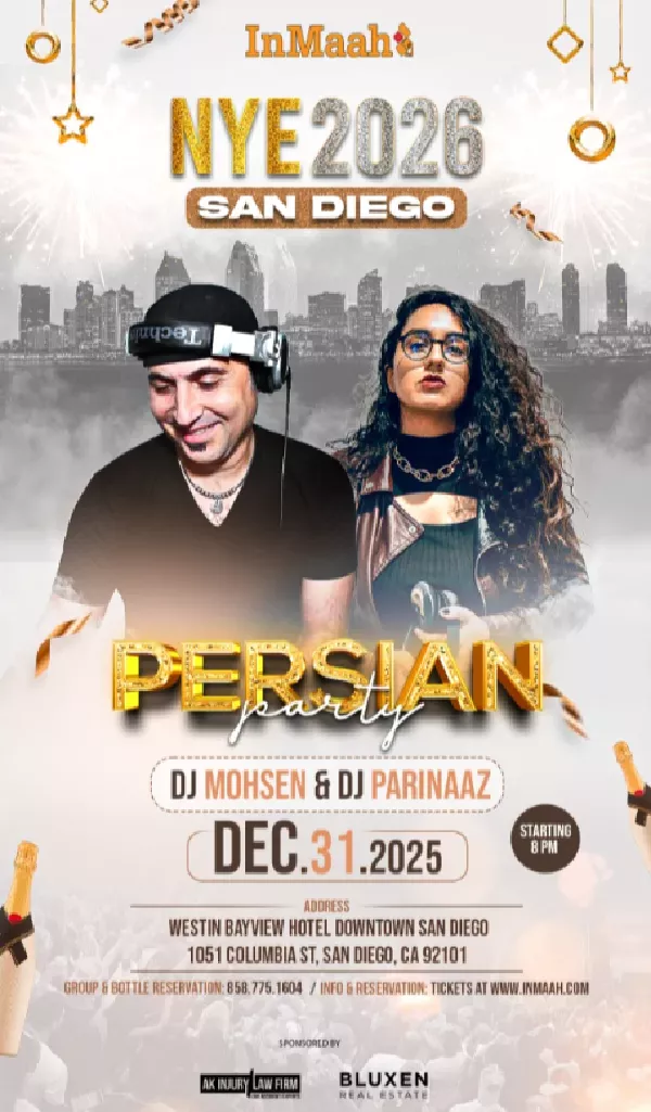 Get Information and buy tickets to San Diego Biggest NYE 2026 Persian Party – Westin Bayview Featuring DJ Mohsen and DJ PariNaaz - Dec 31st on www.djbehnood.com