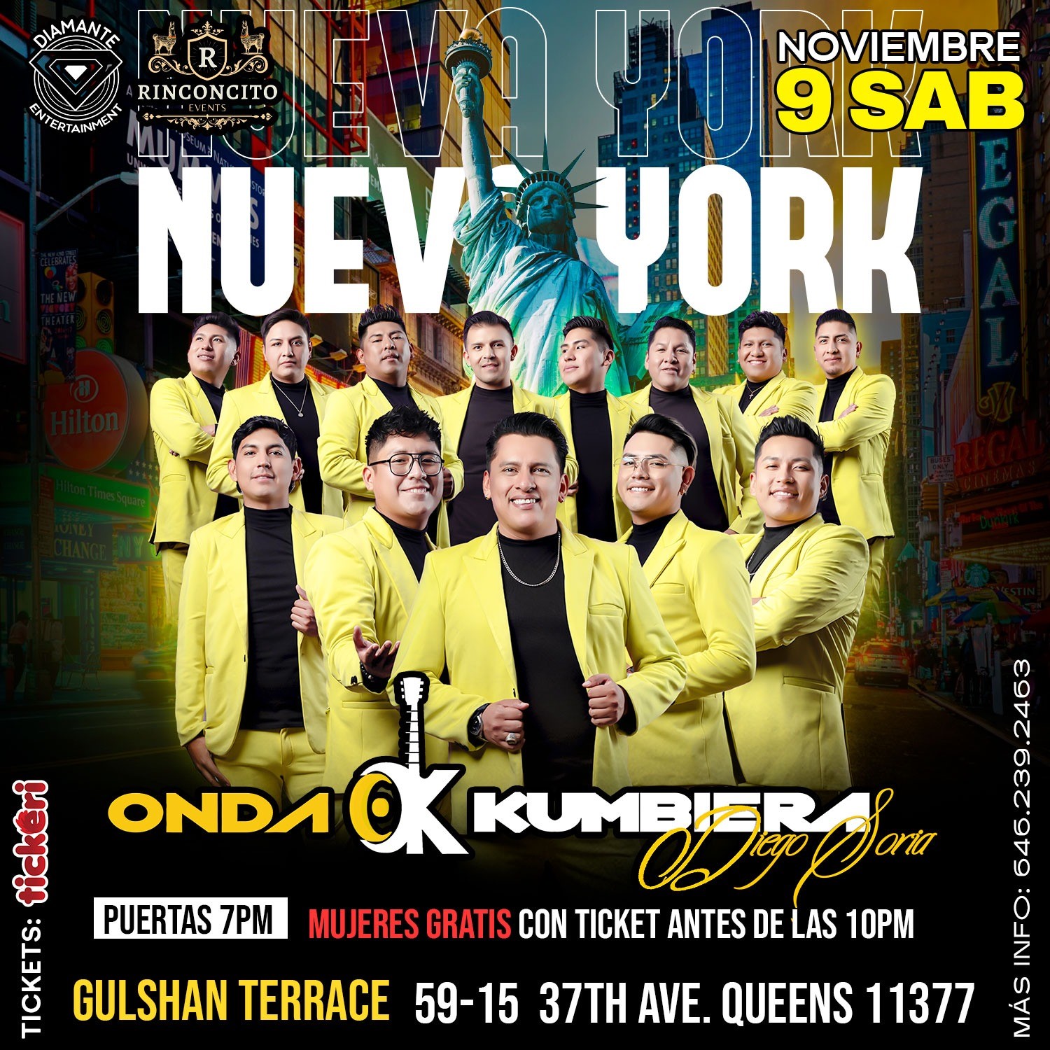 Get information & buy tickets to ONDA KUMBIERA EN NEW YORK  on Nov 09, 19:00 @GULSHAN TERRACE | Diamante Entertainment