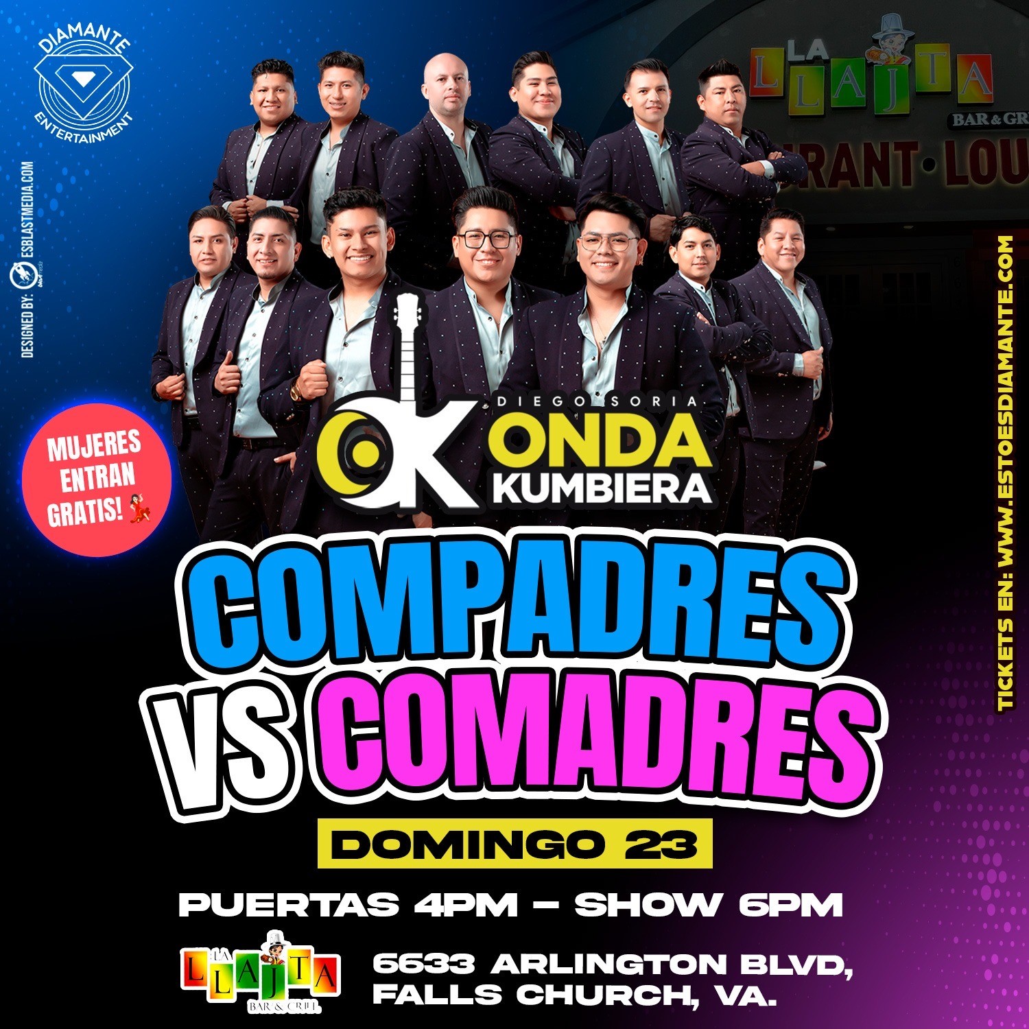 COMPADRES VS COMADRES CON ONDA KUMBIERA image