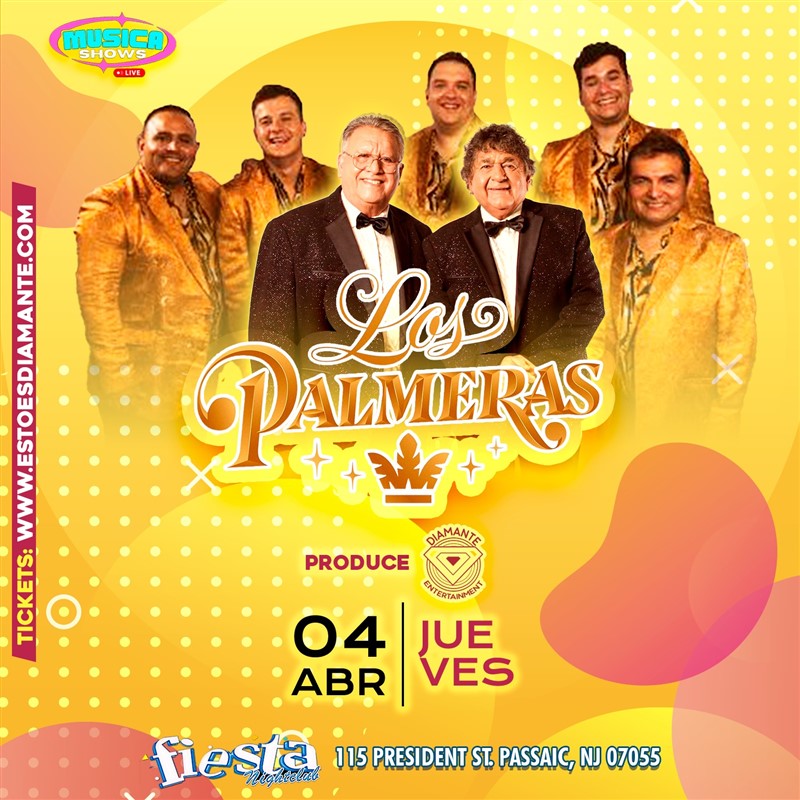 Get Information and buy tickets to LOS PALMERAS EN NEW JERSEY!  on Diamante Entertainment