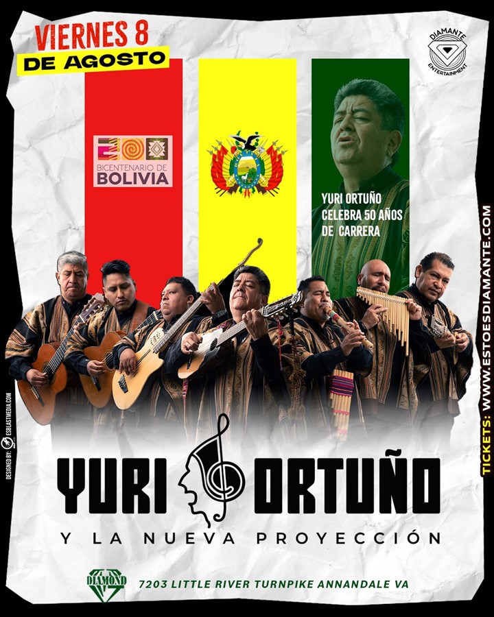 Get Information and buy tickets to YURI ORTUÑO & LA NUEVA PROYECCION VIRGINIA on Diamante Entertainment
