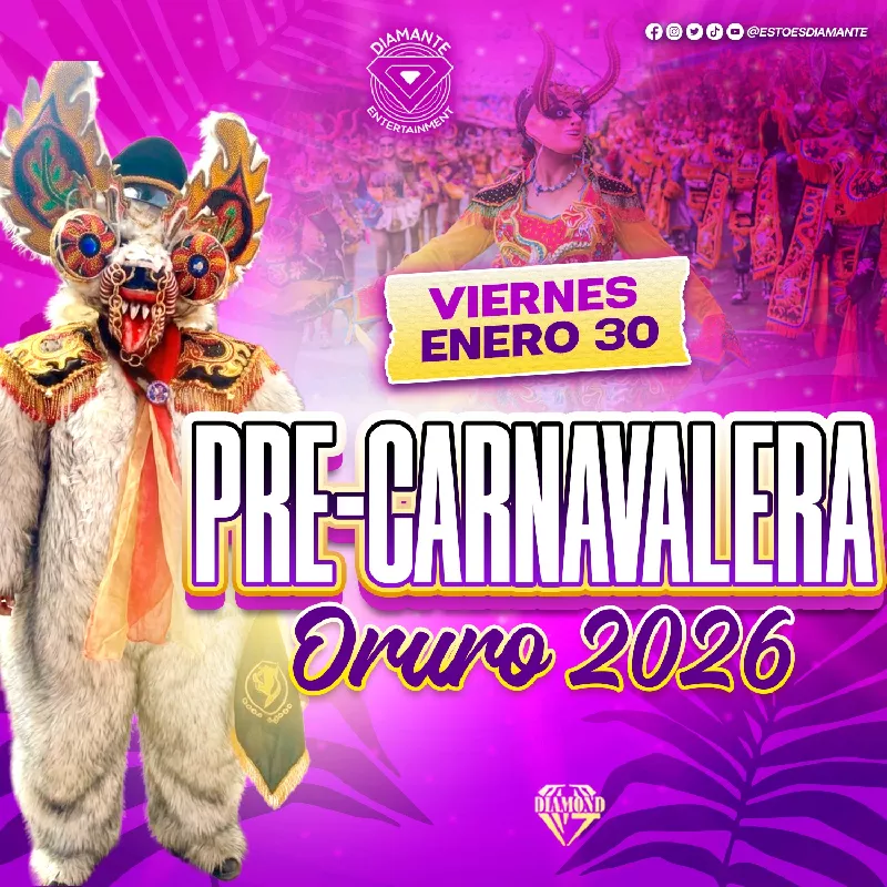 Get Information and buy tickets to PRE-CARNAVALERA ORURO 2026  on Our Lady of Divine Mercy AC