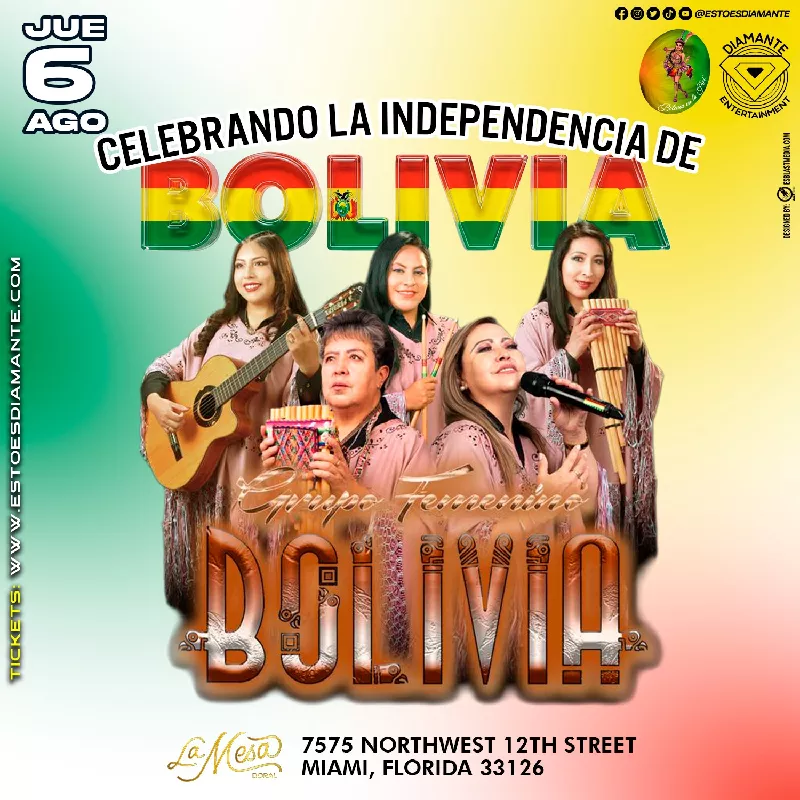 Get Information and buy tickets to GRUPO FEMENINO BOLIVIA MIAMI on Ini Alawika Imi