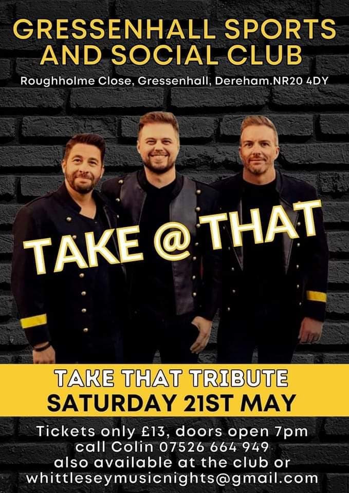 Take That Tribute Night CANCELLED image