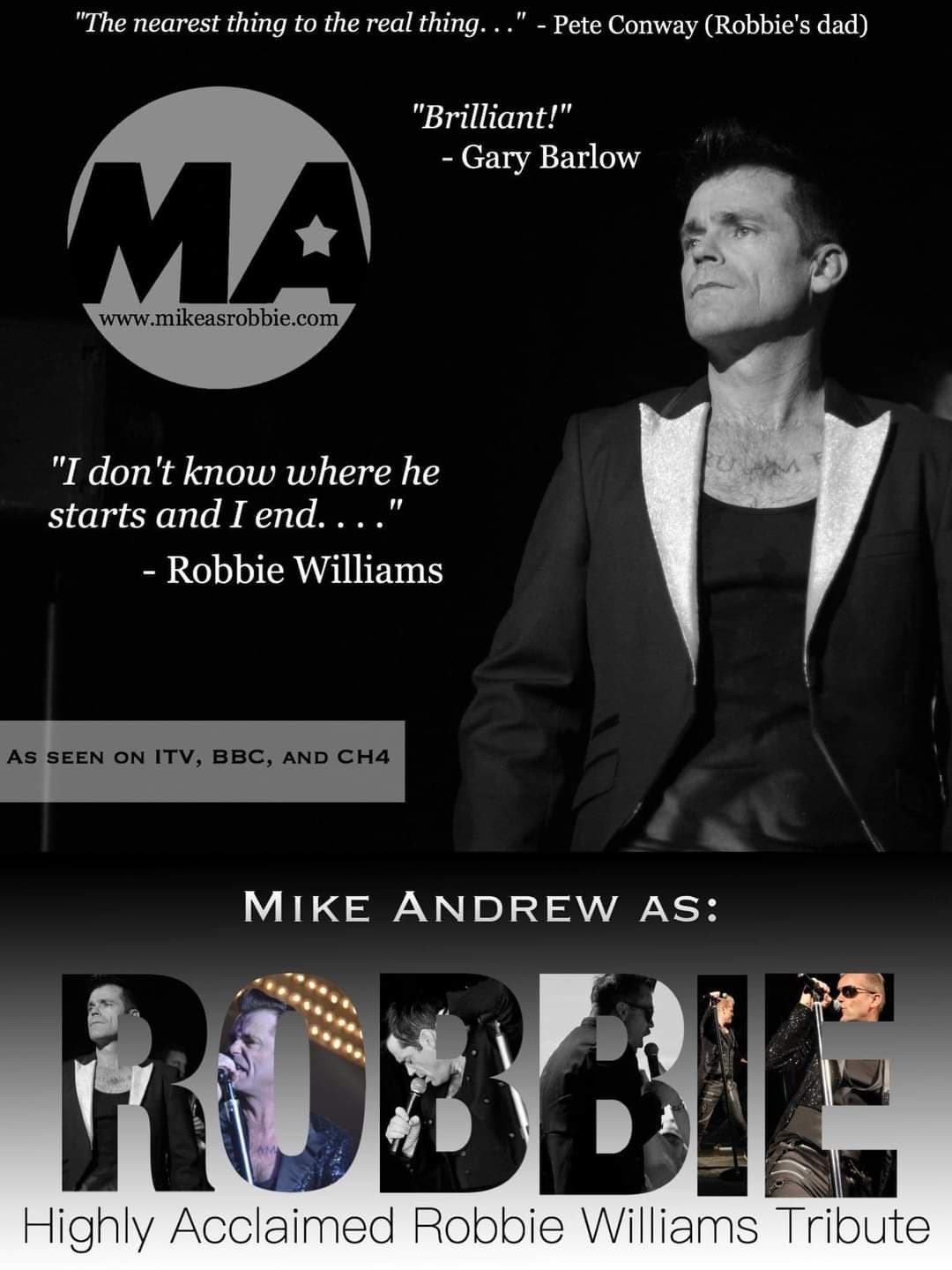 ROBBIE WILLIAMS TRIBUTE NIGHT  on Nov 05, 19:30@Wisbech working mens con club - Buy tickets and Get information on whittlesey music nights 