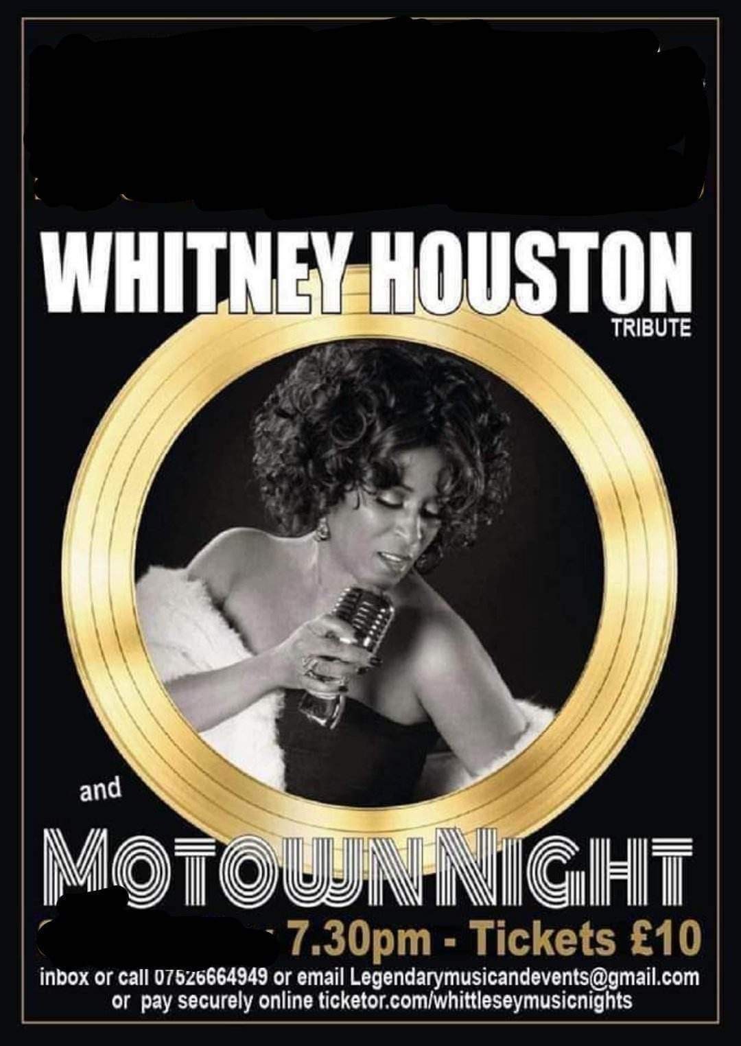 Whitney Houston Tribute Night  on Aug 19, 19:30@Leverington Sports and Social Club - Buy tickets and Get information on whittlesey music nights 