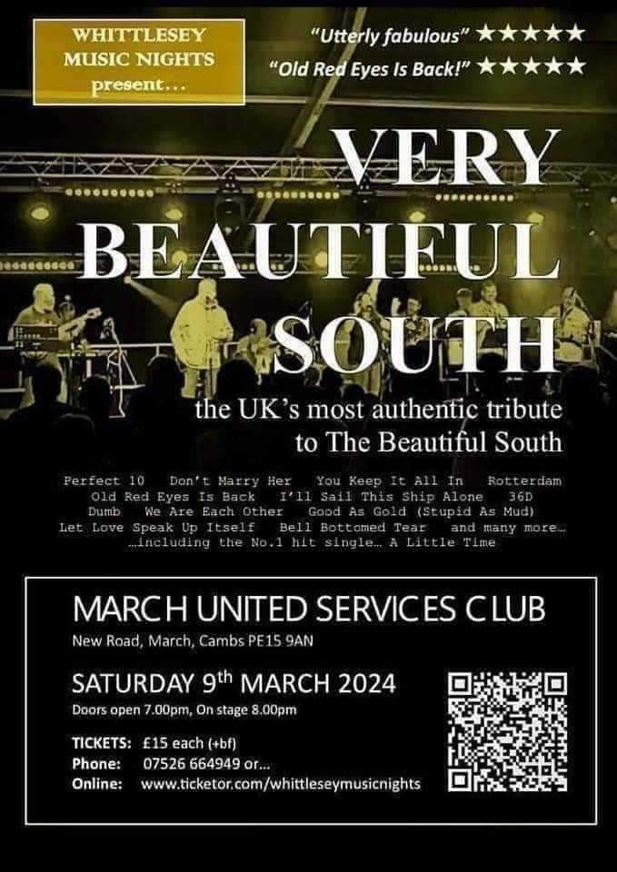 Super Ticket  on Feb 24, 19:30@March United Services Club - Buy tickets and Get information on whittlesey music nights 