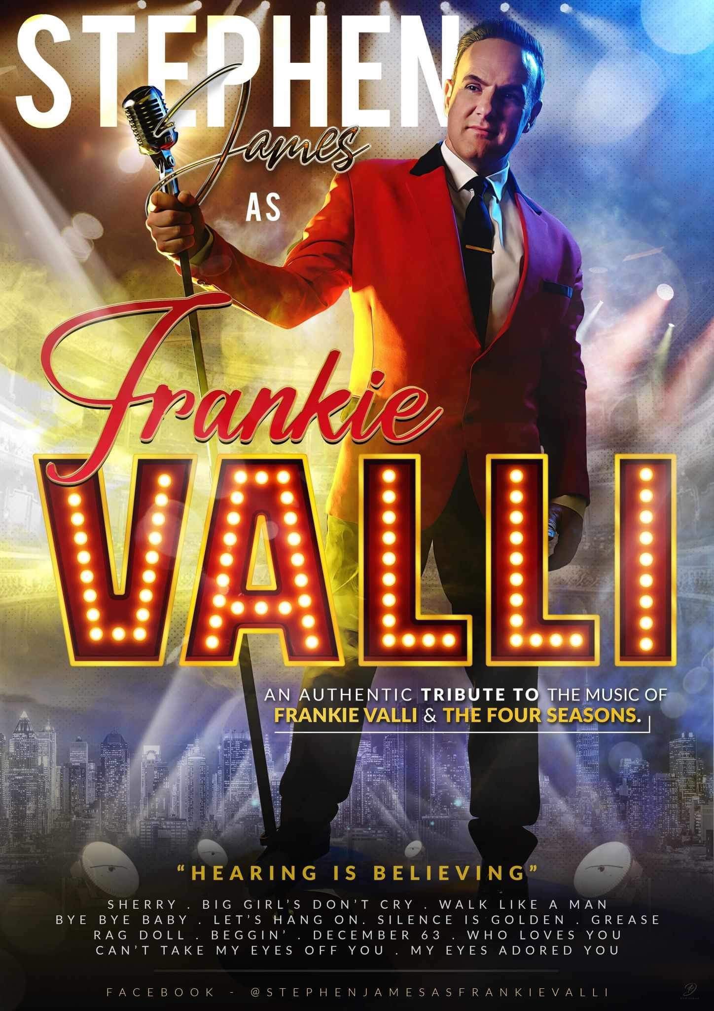 The Frankie Valli Story  on Aug 03, 19:30@Benwick village hall - Buy tickets and Get information on whittlesey music nights 