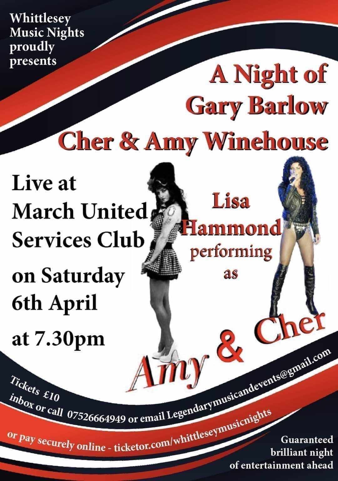 April/May/June Super Ticket  on Jun 08, 19:30@March United Services Club - Buy tickets and Get information on whittlesey music nights 