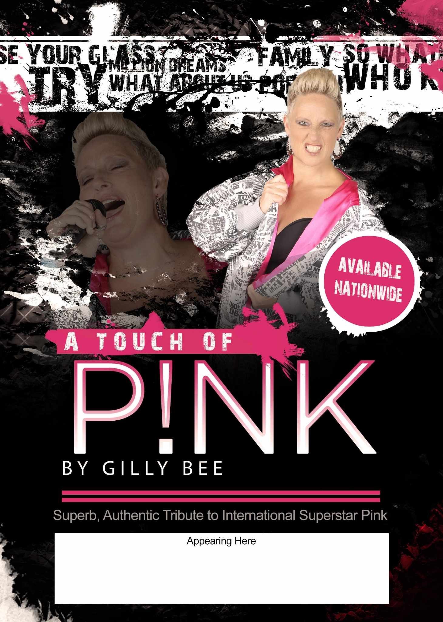 Pink  on Aug 09, 19:30@Falcon hotel whittlesey - Buy tickets and Get information on whittlesey music nights 
