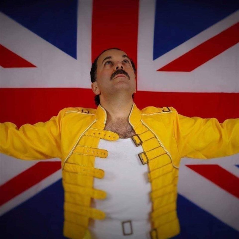 Freddie Mercury plus pie and mash