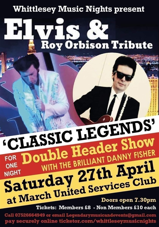 Get Information and buy tickets to Elvis and Roy Orbison Tribute  on RLtickets