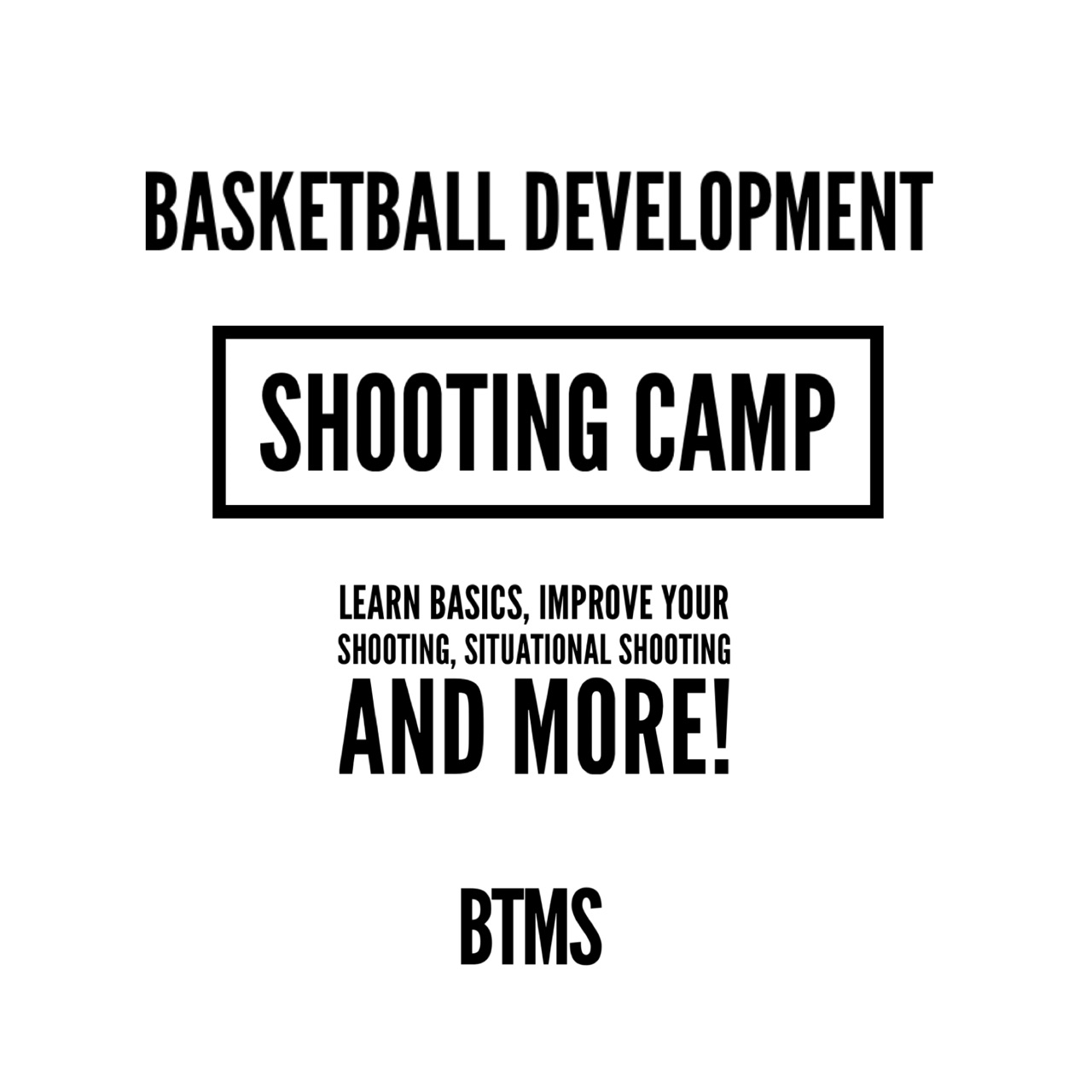 Get information & buy tickets to Basketball Development SHOOTING CAMP! (Boys & Girls) Middle & High School levels! on Oct 05, 08:30 @Zion | BTMS LLC