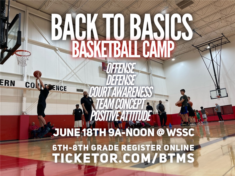 Back to Basics Basketball Camp 6th-8th grade