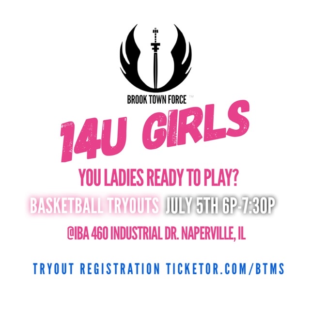 Get Information and buy tickets to Brook Town Force 14U Girls Tryouts! Girl entering 8th grade or graduated 8th grade. Team to compete at USA Basketball Open Championships on 1073vip.com