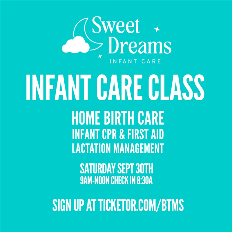 Infant Care Class presented by Sweet Dreams Infant Care