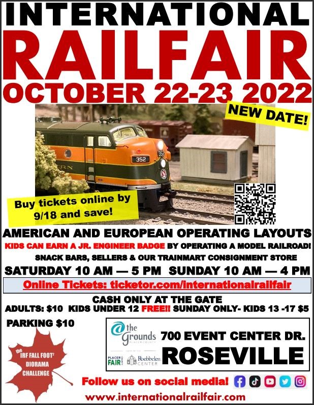 International Railfair Model Train Show on Oct 22, 10:00@@ The Grounds - Buy tickets and Get information on internationalrailfair.com 