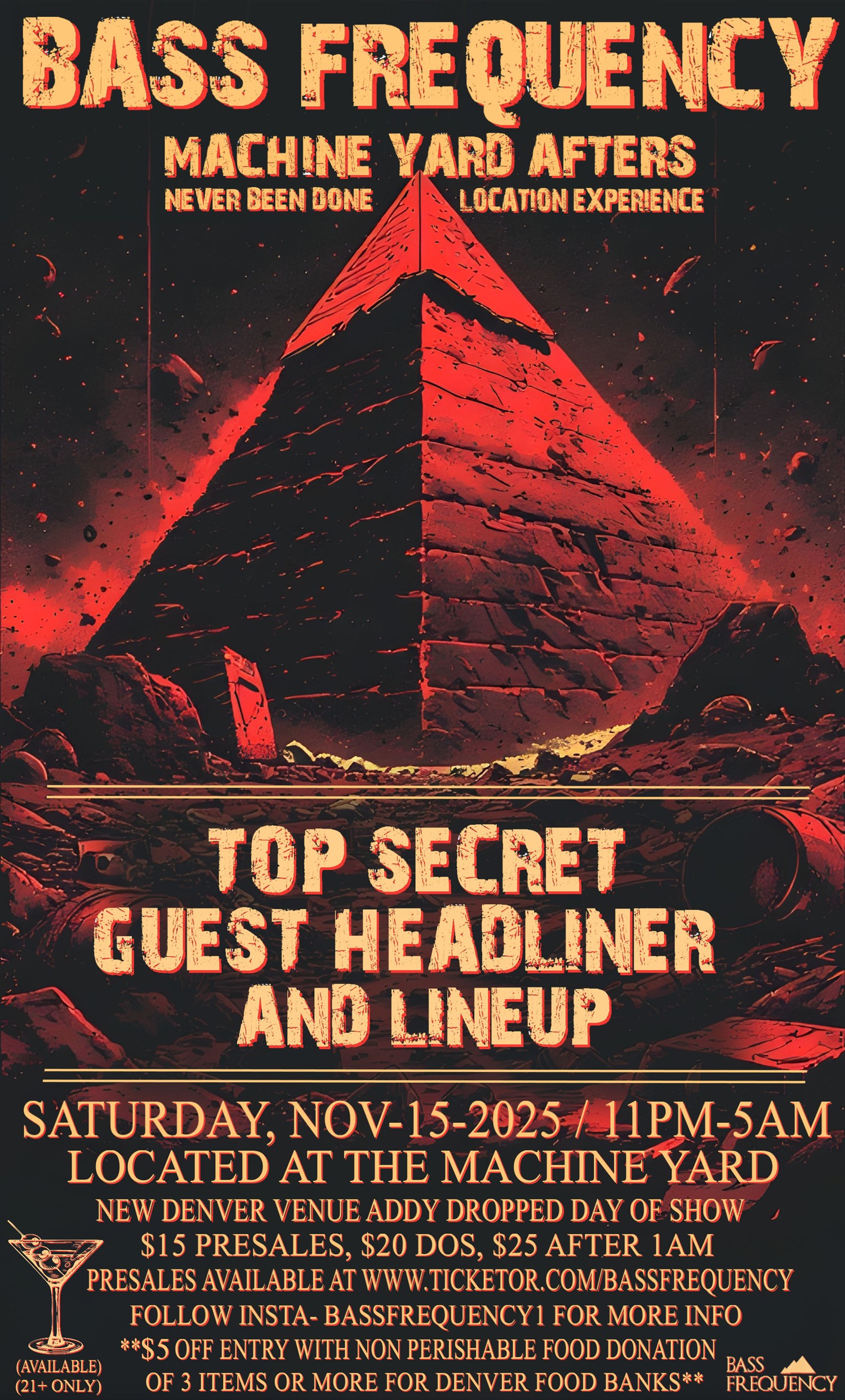 BASS FREQUENCY MACHINE YARD AFTERS NEVER BEEN DONE LOCATION EXPERIENCE image