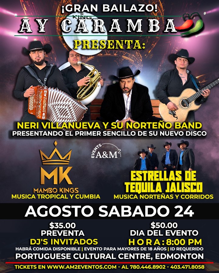 Get Information and buy tickets to Gran Bailazo Edmonton - 24 de Agosto Portuguese Cultural Centre on A&M2 Events