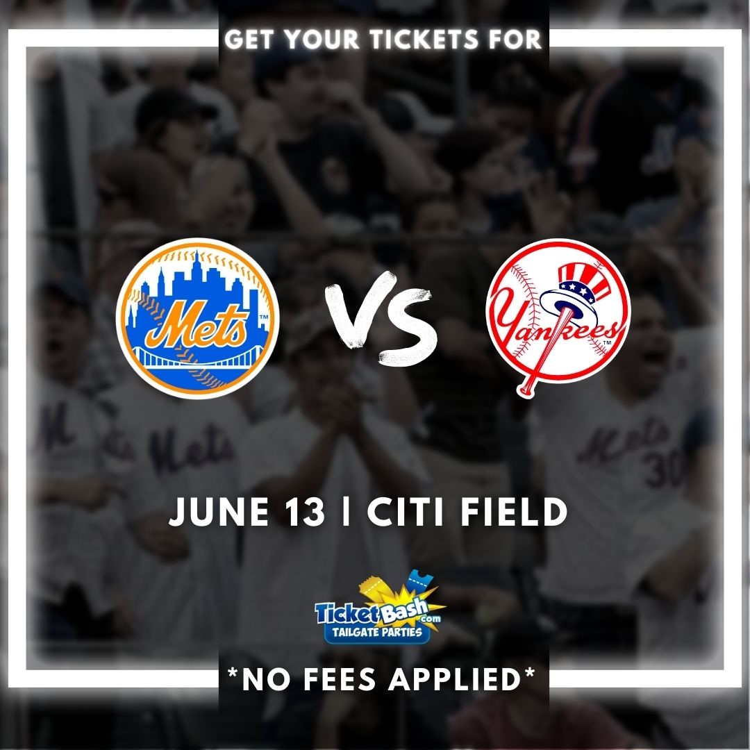Mets vs Yankees Tailgate Party  on juin 13, 13:00@Citi Field - Achetez des billets et obtenez des informations surTicketbash Tailgate Parties ticketbashtailgateparties.com