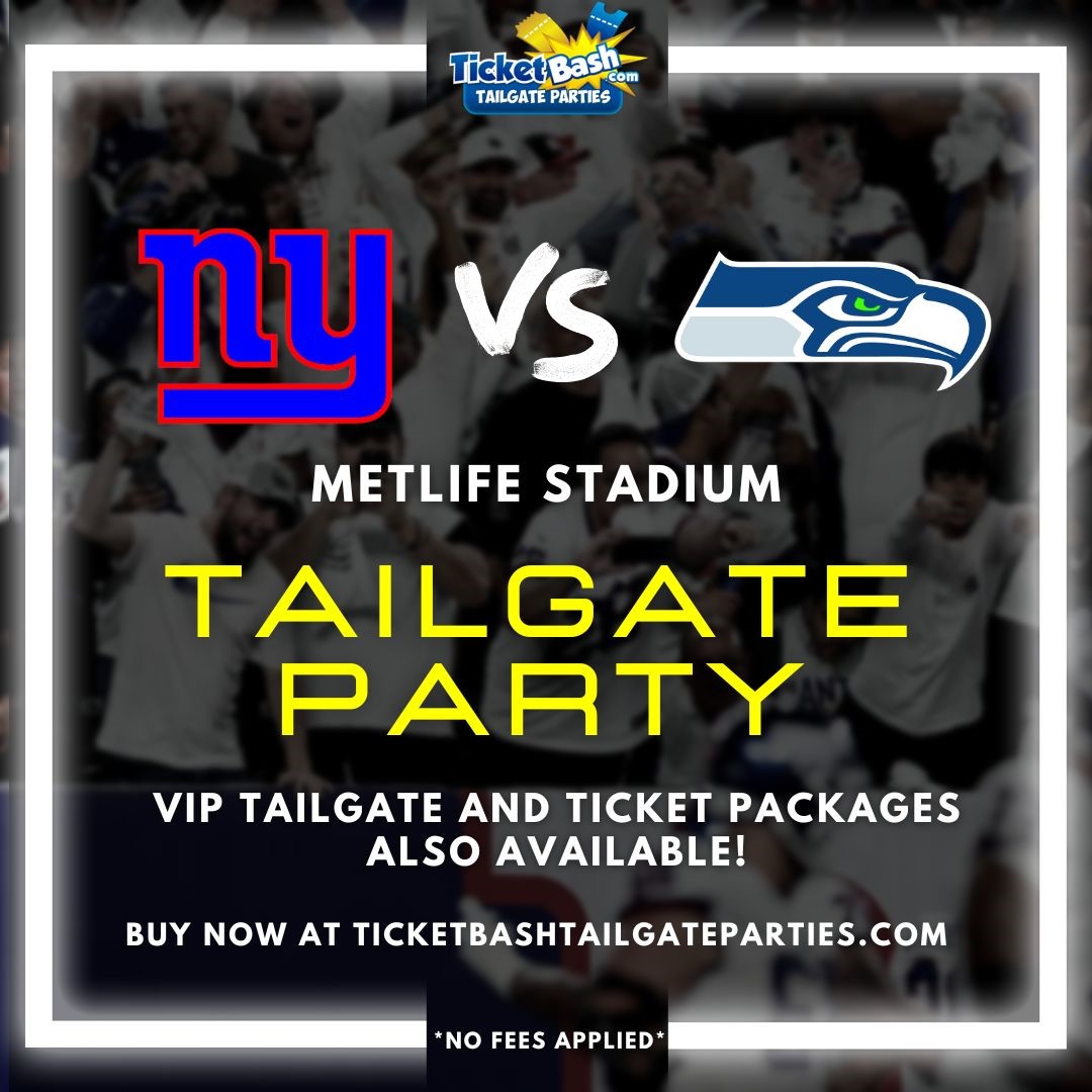Giants vs Seahawks Tailgate Bus and Party  on Oct 02, 20:15@MetLife Stadium - Buy tickets and Get information on Ticketbash Tailgate Parties ticketbashtailgateparties.com