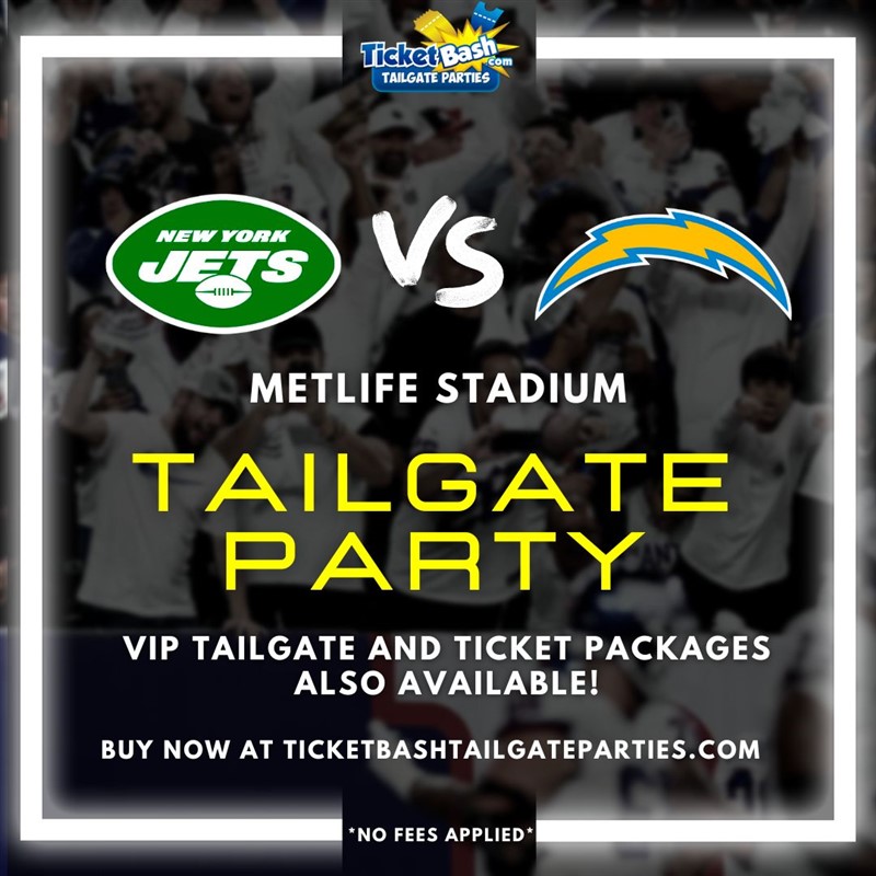 Get Information and buy tickets to Jets vs Chargers Tailgate Bus and Party  on Ticketbash Tailgate Parties