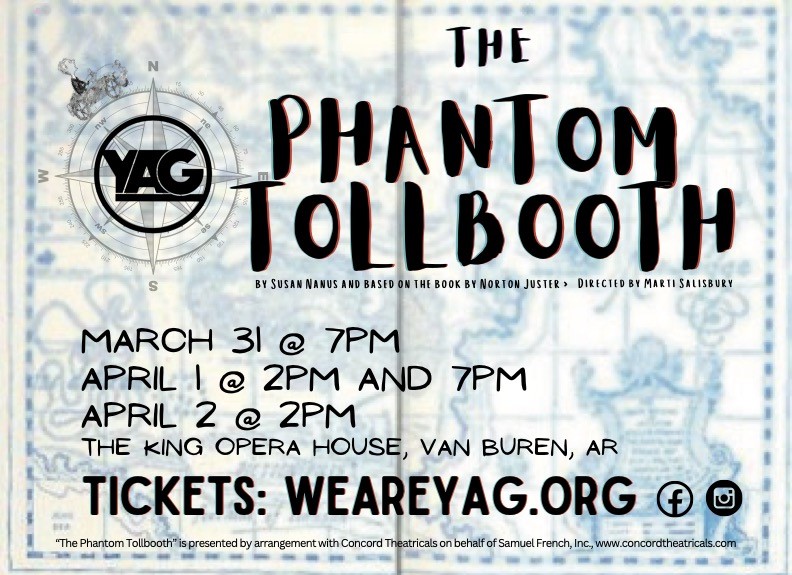 Get Information and buy tickets to The Phantom Tollbooth presented by the Young Actors Guild on Arts On Main-King Opera House