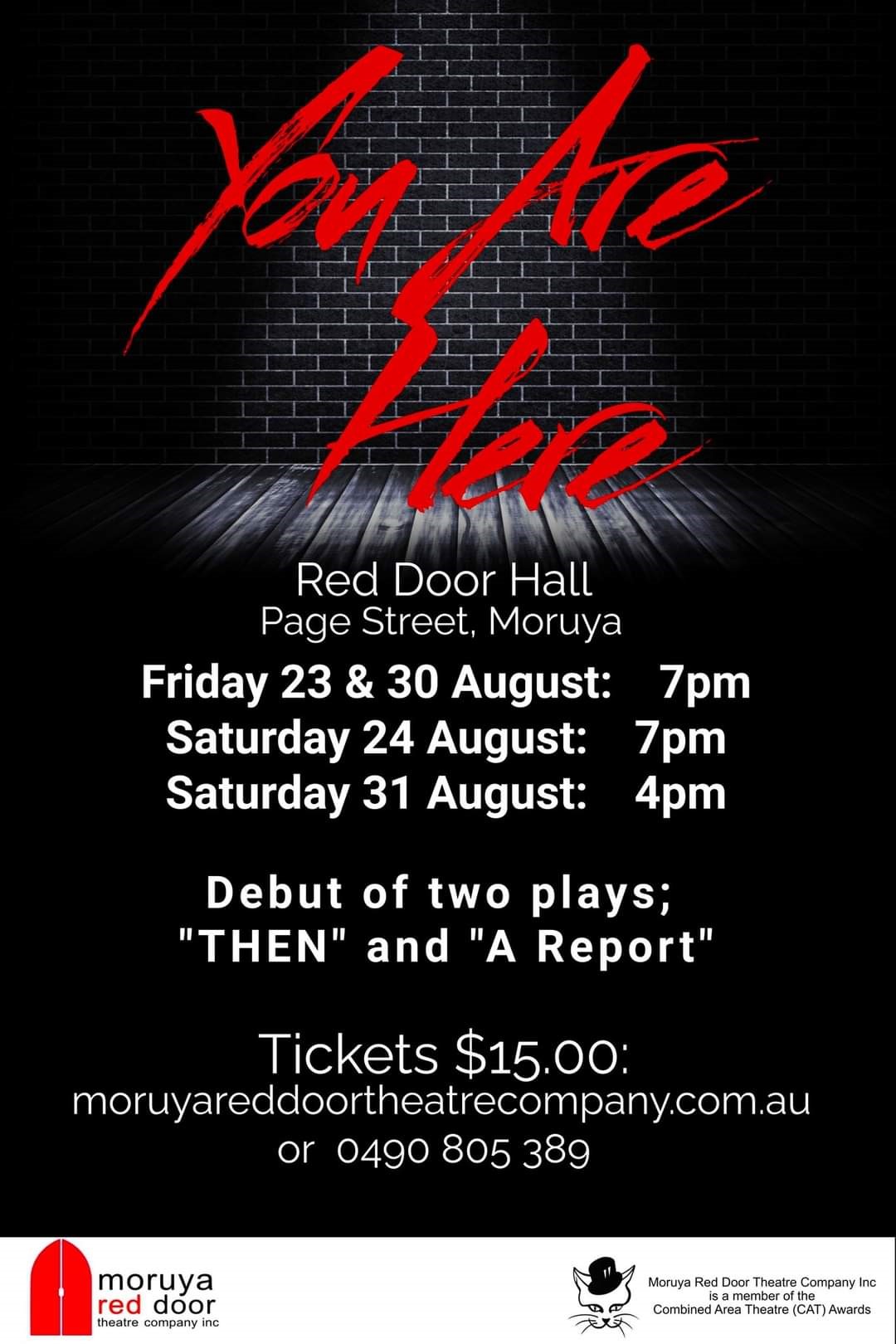 You Are Here  on Sep 02, 00:00@Moruya Red Door Hall - Buy tickets and Get information on Moruya Red Door Theatre 