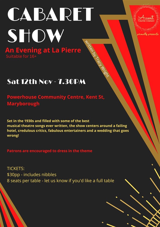 Accent Theatre Presents: A Cabaret Show
