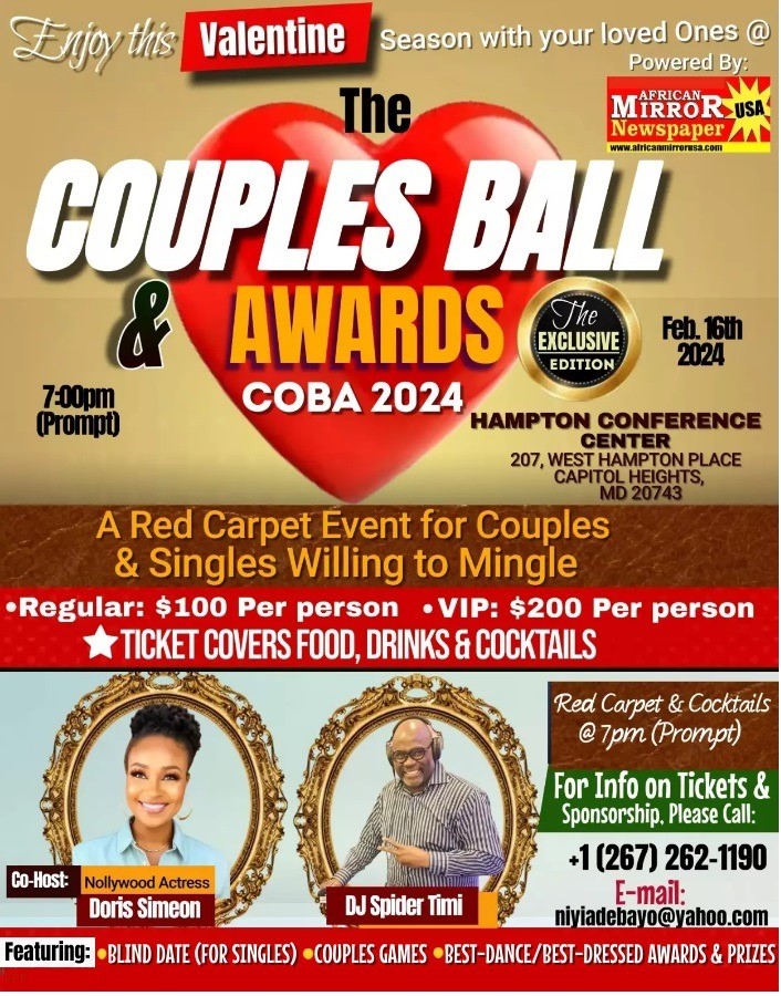 The Couples Ball & Awards COBA 2024