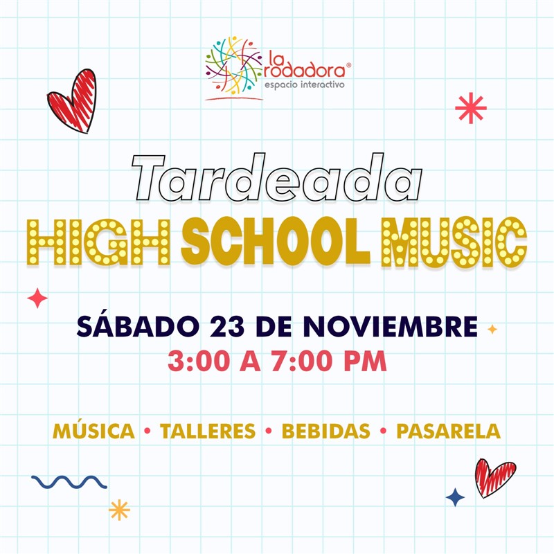 Obtener información y comprar entradas para Tardeada Rodadora High School Music en www.larodadora.org.