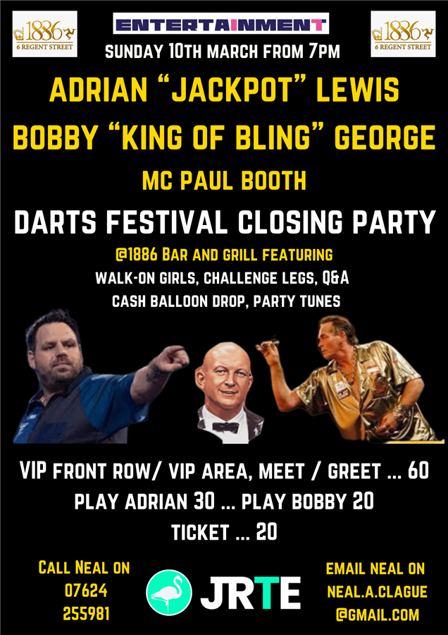 2024 Darts Festival Closing Party @ 1886 Bar and Grill