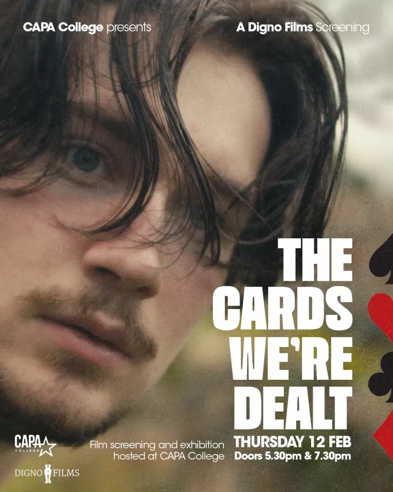 Get information, pick a seat & buy tickets toThe Cards We're Dealt Film Screening and Exhibition on Feb 12, 18:00 @The Yorkshire Picture House | CAPA College