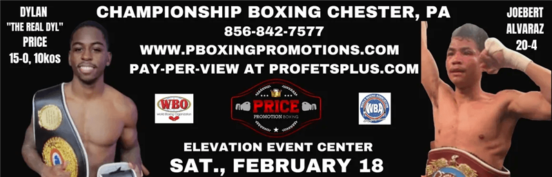 Boxing Championship Night: Dylan Price vs Joebert Alvaraz