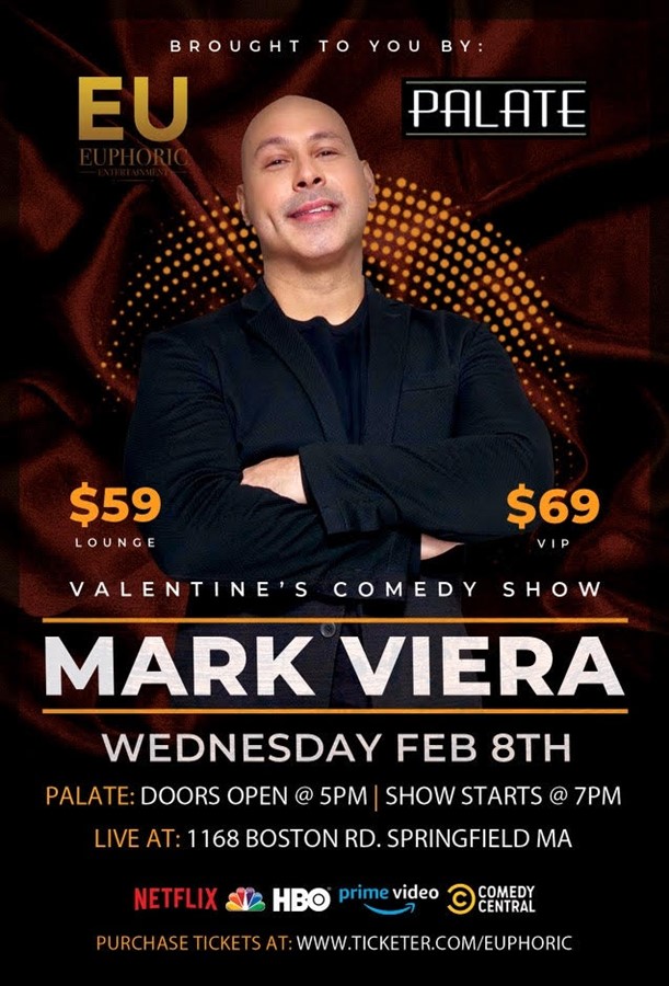 Palate's Valentines Day Comedy Show with Headliner Mark Viera!