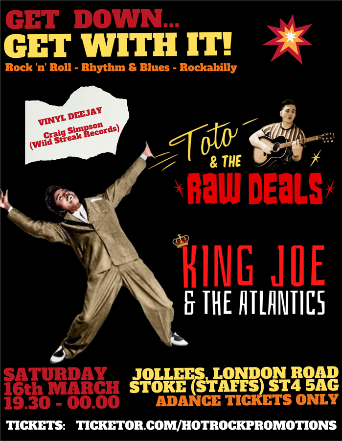 Toto & The Raw Deals + King Joe & The Atlantics + DJ Craig Simpson