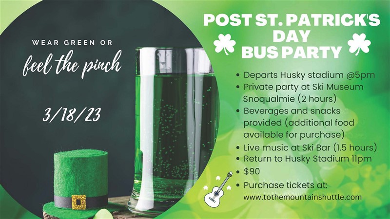 Saturday's Post-St.Patty's Day Celebration