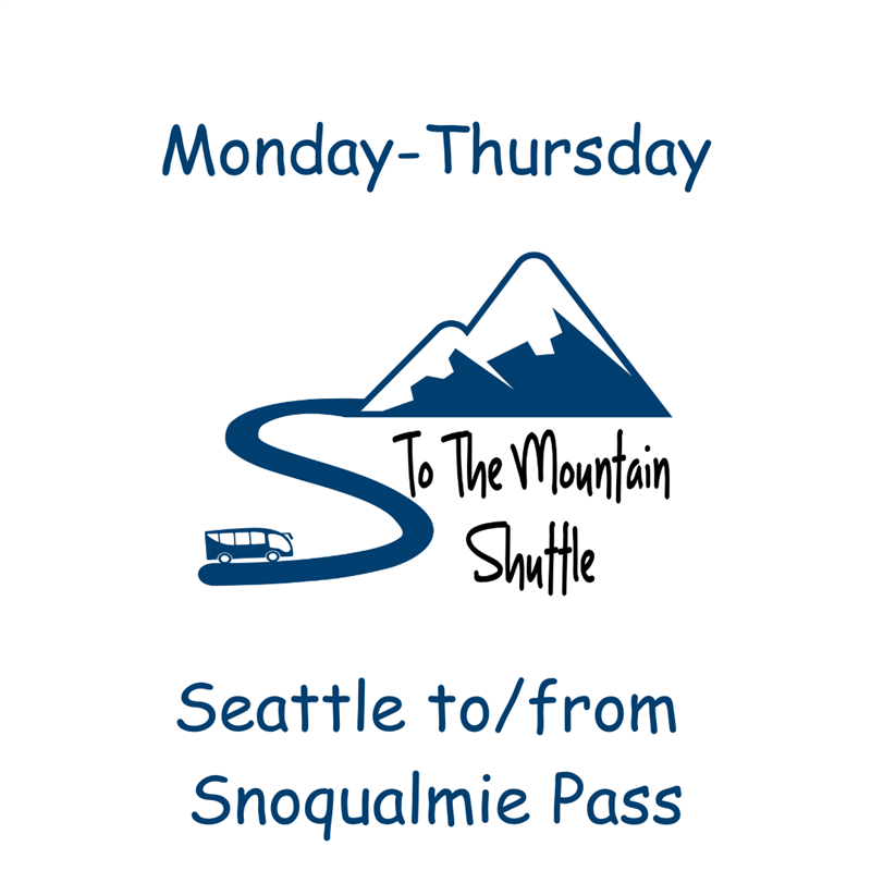 Get Information and buy tickets to Extended Season | Monday-Thursday Seattle to/from Snoqualmie Pass on To The Mountain Shuttle, LLC