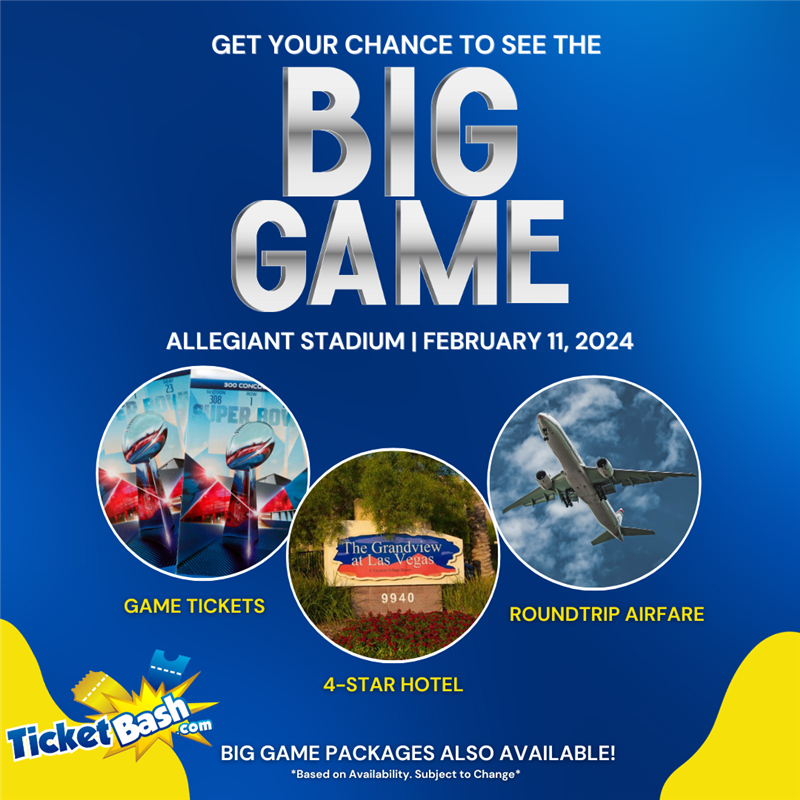 Get Information and buy tickets to Big Game Experience Packages Grand View Hotel (3 Day Package) on Ticketbash Events