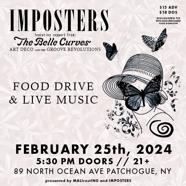 Food Drive and Live Music ft. Imposters, The Belle Curves, Things Left Unsaid, and Art Deco at 89 North Music Venue, Patchogue, NY