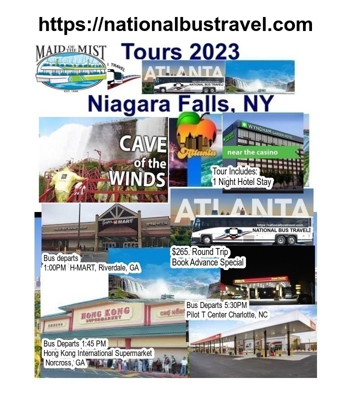 Bus to Niagara Falls 2023