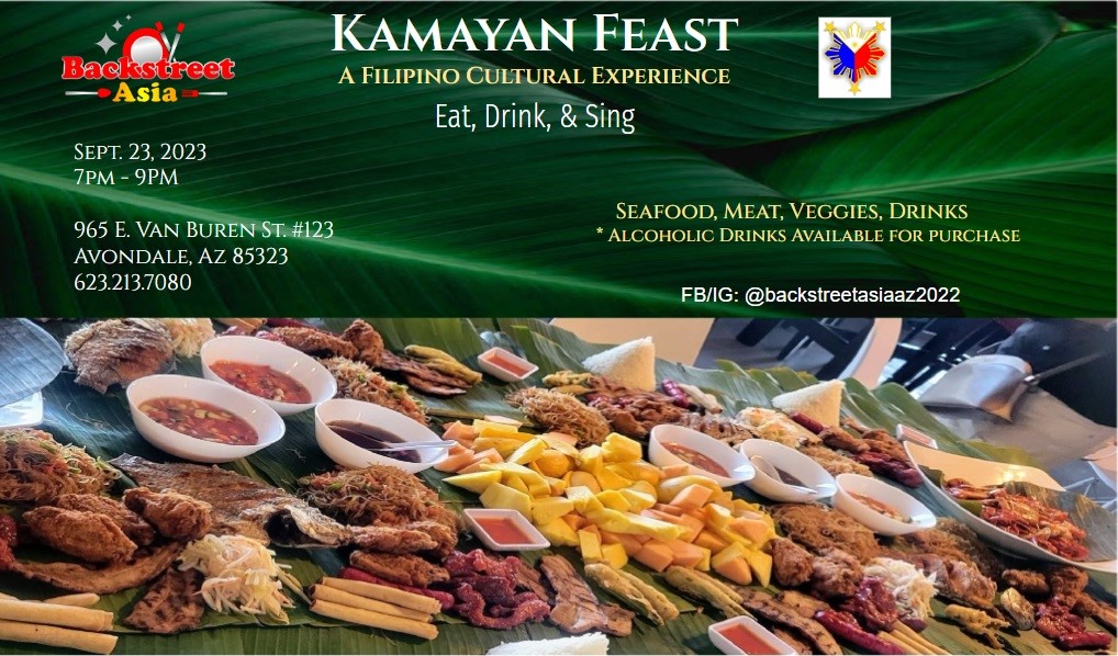 Kamayan Feast 3 Eat, Drink, Karaoke on Sep 30, 19:00@Backstreet Asia - Pick a seat, Buy tickets and Get information on https://www.backstreetasiaaz.c 