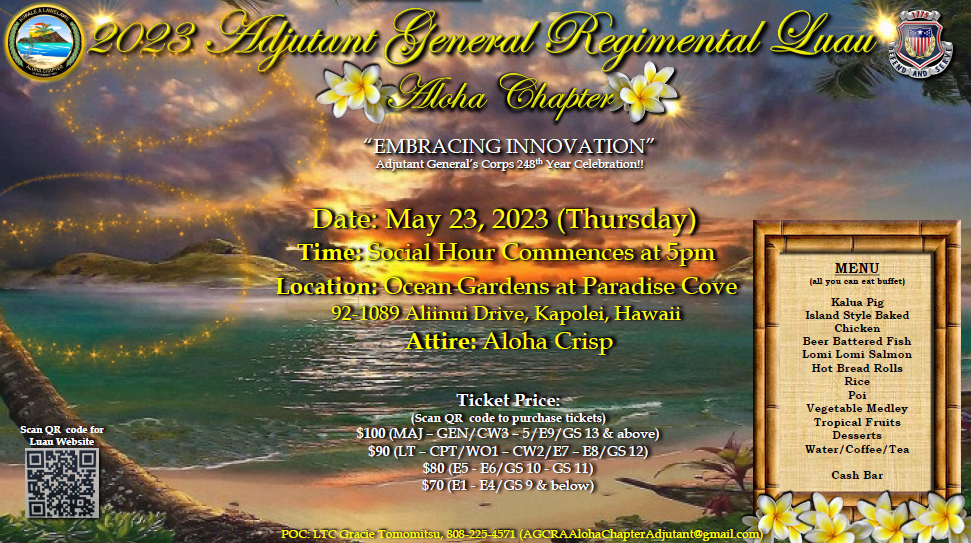 2023 ALOHA CHAPTER - AGCRA LUAU image