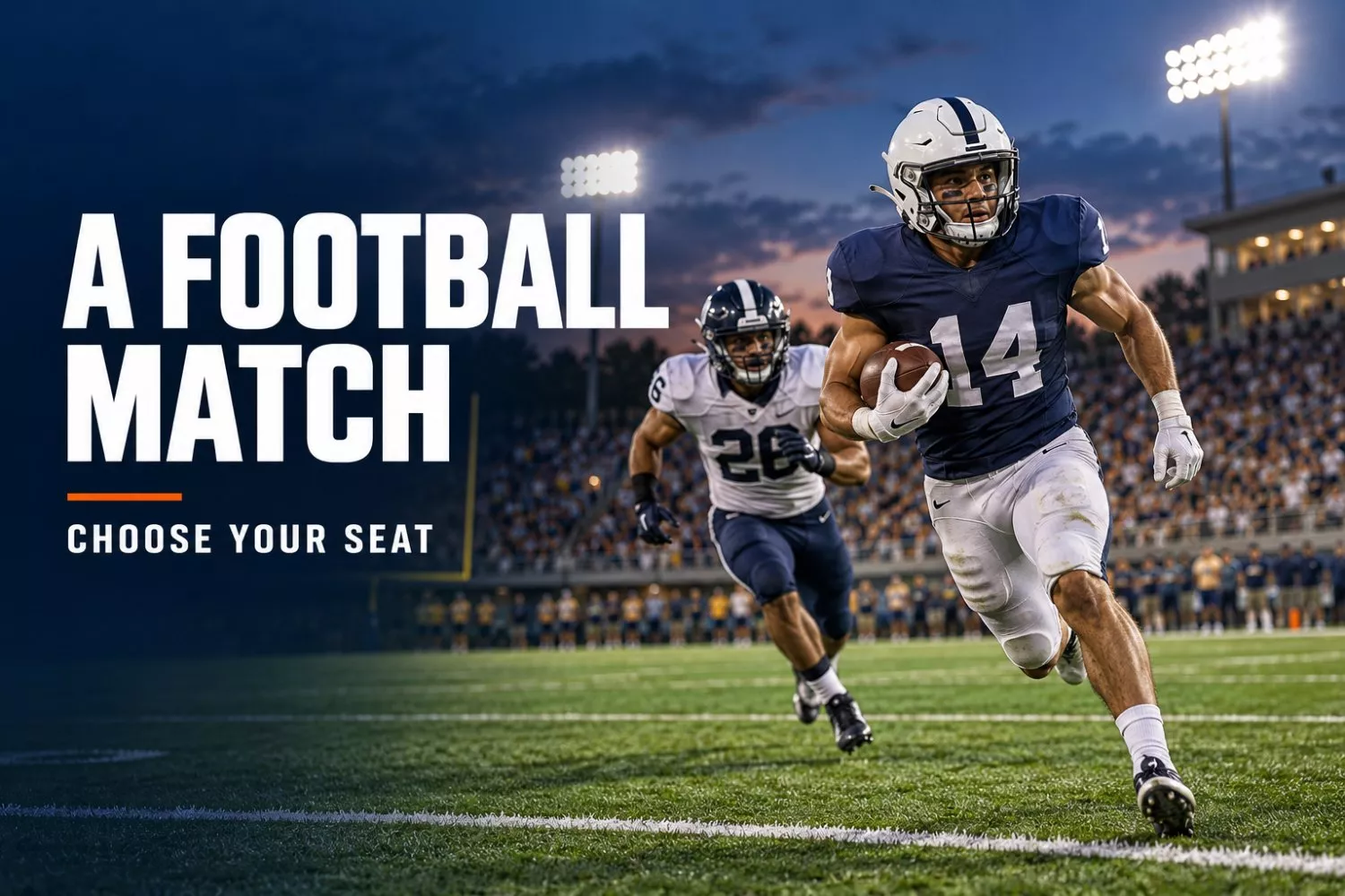 Get Information and buy tickets to A Football Match Assigned seat in a stadium / 6000 seats on Ticketor Demo