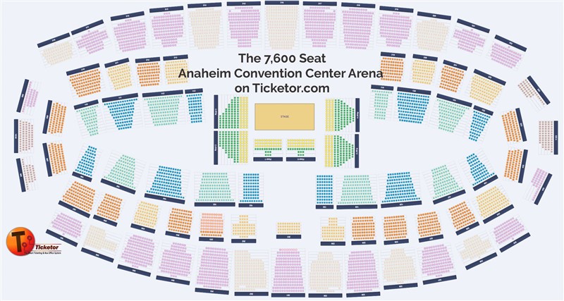 Obtener información y comprar entradas para A Big Concert Assigned seat event in a convention center / 7600 seats en Ticketor Demo.