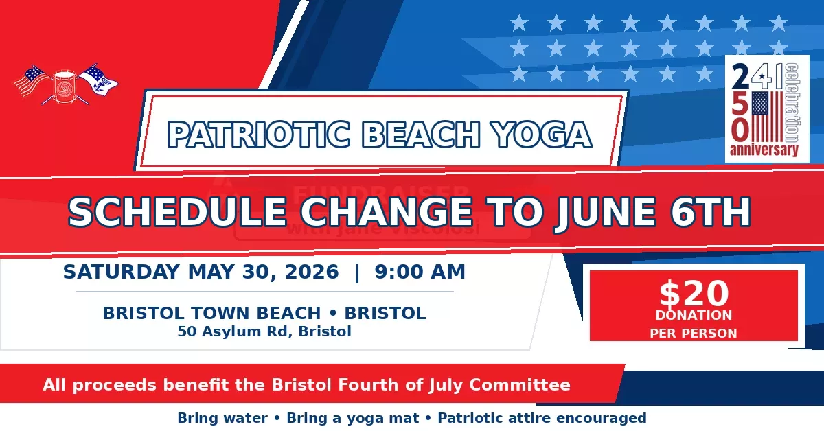 Patriotic Beach Yoga image