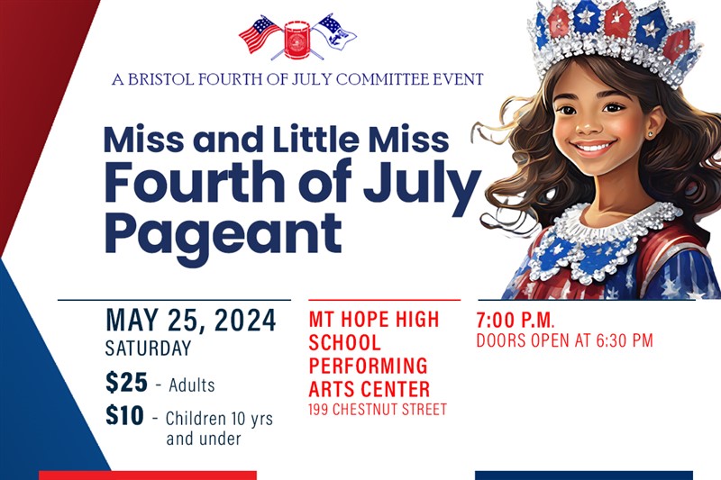 Get Information and buy tickets to Miss and Little Miss Fourth of July Pageant  on fourthofjulybristolri.com