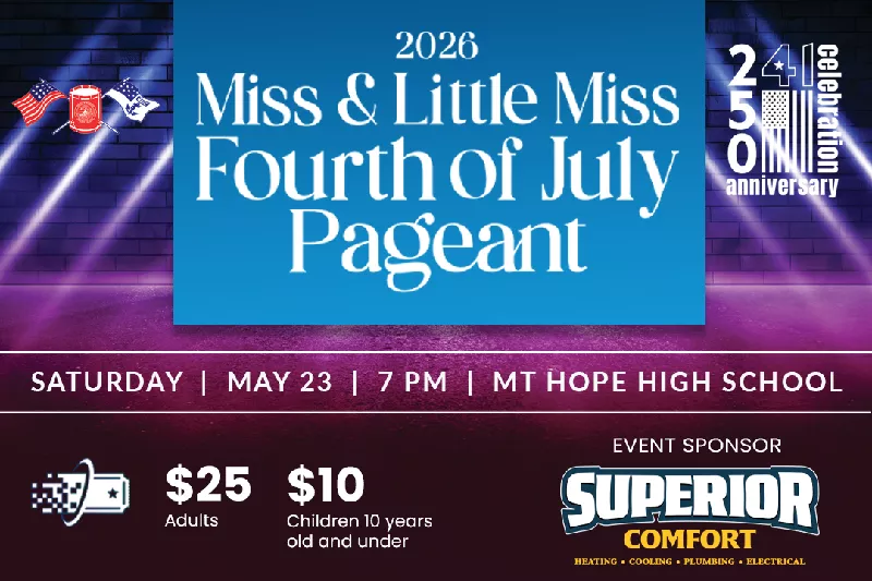 2026 Miss and Little Miss Fourth of July Pageant