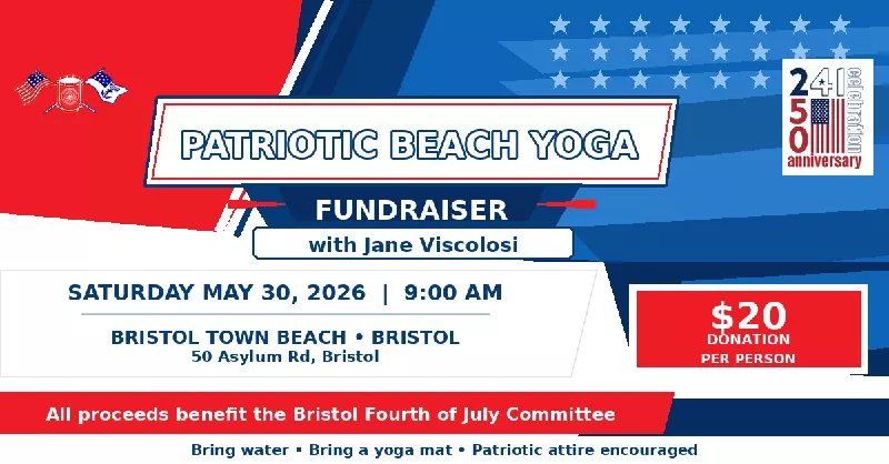 Patriotic Beach Yoga