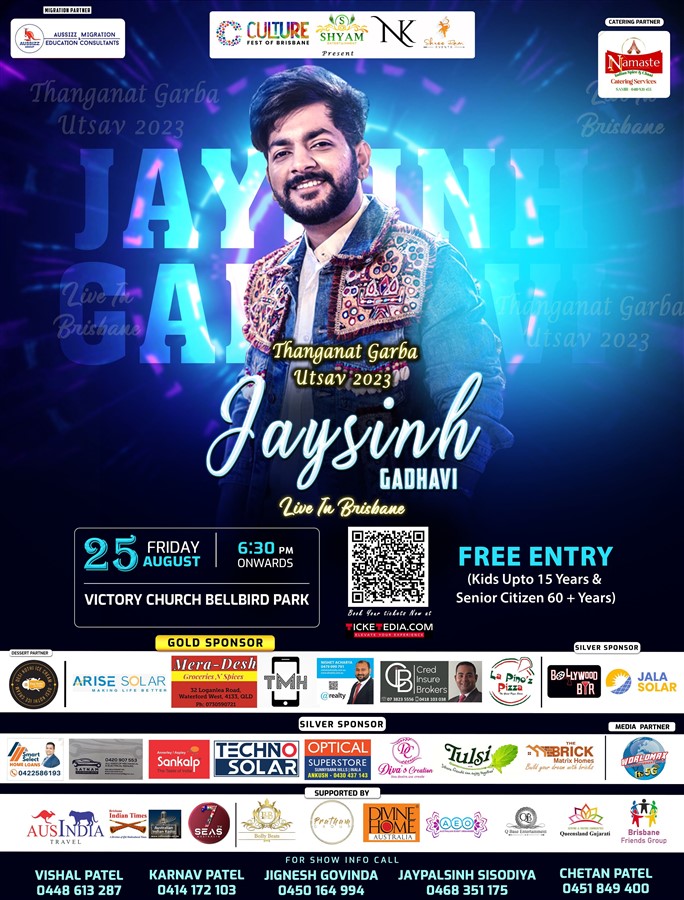 JAYSINH GADHAVI LIVE IN BRISBANE